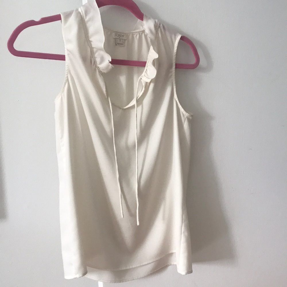 Jcrew tie front blouse